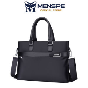 MENSPE Fashion Business Bag 14 - inches Laptop Bag Shoulder Bag Portable Cross Body Bag Large Capacity Handbag Waterproof Messenger Bag Travel Commuter Bags Leisure Bag