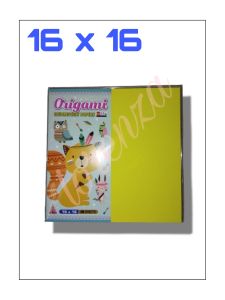 KERTAS LIPAT ORIGAMI MURAH WARNA 2 SISI 20 LEMBAR UK(16X16)