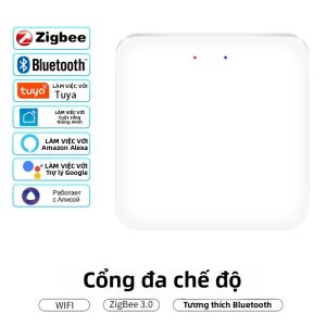 Tuya Multimode ZigBee WiFi Bluetooth Gateway Hub Không Dây Nhà Thông Minh Điều Khiển Từ Xa Điều Khiển Giọng Nói Tương Thích Với Alexa Google Home