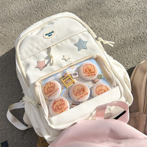 Túi Đeo Vai Đôi Dung Tích Lớn Cho Học Sinh Đi Học Túi Đựng Đồ Dùng Học Tập Bằng Vải Nylon Khóa Kéo Hình Học Túi Đeo Vai Mềm Chống Thấm Nước