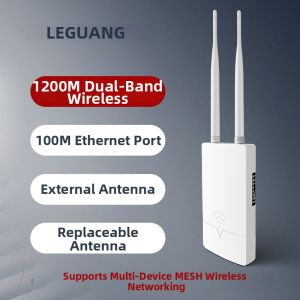High Power Outdoor AP Dual-band Gigabit Long Range WiFi Coverage Omnidirectional MESH Interconnection POE Powered