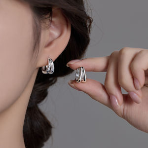 YICAN | Elegant Versatile Double-layer Metal Earrings