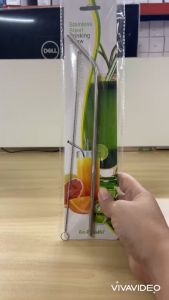 หลอด หลอดสแตนเลสแบบตรง ขนาดปกติใช้ได้ทั้ง 20 ออซ์และ 30 ออนซ์