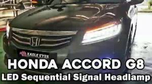 HONDA ACCORD G8 2008-2012 LED HI-LO BEAM SEQUENTIAL SIGNAL WELCOME LIGHT ONE TOUCH BLUE HEADLAMP