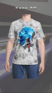 Kaos 3D 3 Dimensi Ikan Cupang Premium Bangkok Thailand