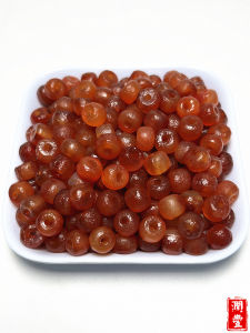 ลูกปัดมัลเบอร์รี่สีแดงธรรมชาติแท้ DIY ทำมือ เครื่องประดับโซ่คอ สร้อยข้อมือ ลูกปัดแยก ลูกปัดสำหรับตกแต่งเครื่องประดับแบบย้อนยุค