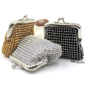 Cute Mini Rhinestone Coin Purse Handmade Luxury Diamond Small Wallet Ornament Small Bag Coin Small Female Wallet