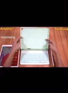 Flip Keyboard HUAWEI MATEPAD T10S & T10 KID: Smart Flip Case Keyboard Wireless Book Cover Magnetik
