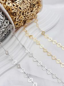 สร้อยคอ ต่างหู เครื่องประดับผม สไตล์เรียบง่าย ทำจากทองแดงบริสุทธิ์ ช�ว์คัลเลอร์ ช�ว์คัลเลอร์ อุปกรณ์ DIY โซ่แยก