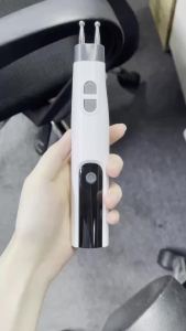 Dual Head Meridian Pen Rechargeable 10 Levels Electronic Acupuncture Pluse Massage Pen Portable Neck Back Shoulder Body Massager
