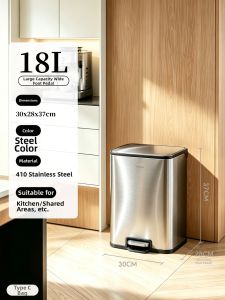 GAOK | Foot Pedal Steel Trash Bin