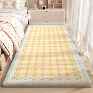 VIKAMA Sweet and Cute-Style Rug Non-Slip Cooling and Warm—Living Room Sofa Mat Bedroom Entryway and Bedside Rug for Home Decor