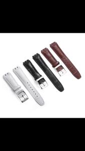 17mm 19mm Watch Band for SWATCH Watch Strap Genuine Cowhide Leather Bracelet Men Women Replacement Watchband Watch Accessories