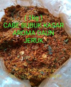 1kg CABE BUBUK KASAR AROMA DAUN JERUK TINGGAL TABUR