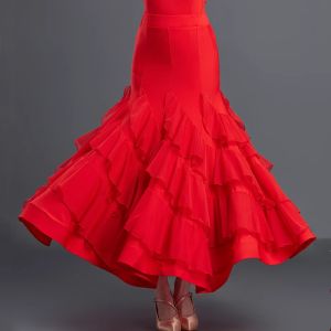 Khiêu Vũ hiện đại nửa váy ôm sát phong cách mới Khiêu Vũ Khiêu Vũ Khiêu Vũ Khiêu vũ hình vuông điệu nhảy Latin Chân váy xòe lớn Waltz