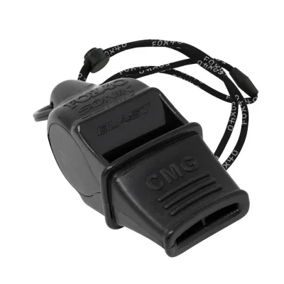 FOX40 Sonik 120 Decibel Whistle with Mouth Guard Professional Judges Whistle No Nuclear Explosion 19 Color Bands Sports Fitness