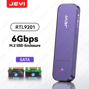 JEYI M.2 SSD Aluminum Enclosure - NVMe/SATA Dual-Mode | USB 3.2 Gen2 10Gbps | 2230/2242/2260/2280 Full Size Support | UASP/TRIM