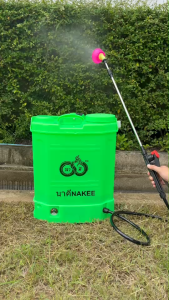 NAKEE เครื่องพ่นยาแบตเตอรี่ ขนาด 16 ลิตร มอเตอร์ 6.2 บาร์ ปรับแรงดันได้ อุปกรณ์ครบชุดพร้อมใช้งาน