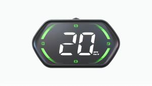 RYSJM | GPS HUD Vehicle Speed G22 Head Up Display For All Car Compass Speedometer Car Odometer Overspeed Alarm MPH KMH Green/Gold