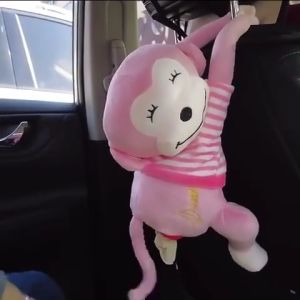 Tempat/Cover Tissue Tisu Monkey Monyet Armrest Mobil Bahan Premium