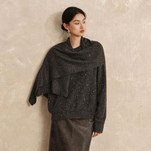 Yigue | Poncho Style Elegant Knit Sweater For Women