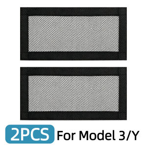 Lanke 2/4PCS Car Seat Bottom Air Outlet Guard Mesh Screen Prevent Foreign Object Fall‑in Protective Trim Fit For Tesla Model 3 Y