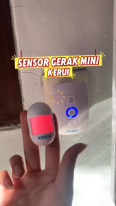 KERUI Alarm Sensor Gerak Mini Wireless Mini PIR Motion Alarm Detector