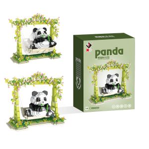 Panda Floral Design Childrens Educational Construction Toy