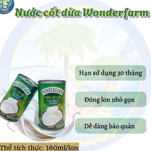 Nước cốt dừa Wonderfarm [Lon 160ml]