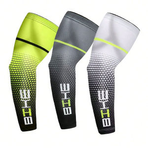 1/3 Pairs Cool Men Cycling Running Bicycle UV Sun Protection Cuff Cover Protective Arm Sleeve Bike Sport Arm Warmers Sleeves