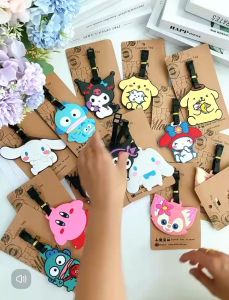 Characters Luggage Name Tag Suitcase Name Tag Silicone Checked Boarding Pass Pendant