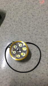 Đèn LED trợ sáng xe điện 7 bóng (màu vàng)