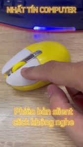 Chuột không dây wireless kiêm bluetooth M106 pin sạc - phiên bản Silent không tiếng click (5 MÀU TUỲ CHỌN) Nhat Tin Authorised Store