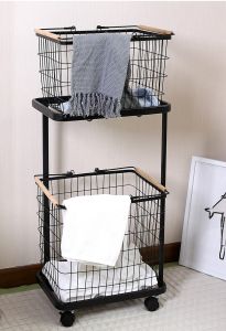 Minimalist Korean inspired Metal Laundry Basket Furniture/BTO/HOME/REVAMP
