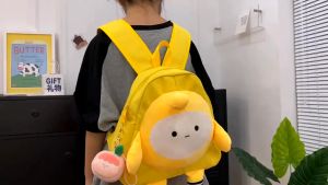 Balo mini vải canvas cho bé đi học mầm hoạ tiết dễ thương