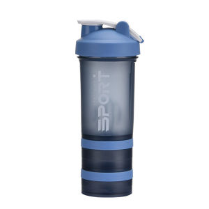 500ML 3-layer Sports Water Bottle Protein Shaker Outdoor Travel Portable Leakproof Drinkware Plastic My Drink Bottle BPA Free