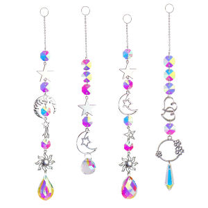 【สินค้าใหม่】ที่ดักโมบายกระดิ่งลมคริสตัลแขวนหน้าต่างโคมไฟระย้าตกแต่งห้องบ้าน