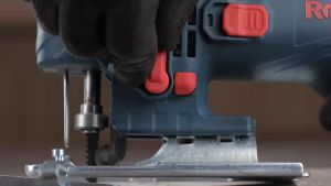 Ronix 4101 Electric Jigsaw 550W 0-3000RPM 65mm Wood & 6mm Metal Cutting Capacity 3-Position Orbital Action Adjustable Speed Bevel Cuts 0-45° Dust Blower Lightweight 2kg Ergonomic Handle Includes Wood Blade Dust Pipe Connector Wrench Guide Rule
