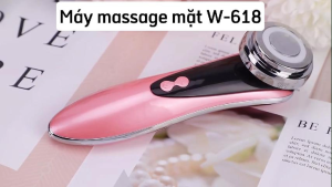 Máy Massage Mặt 5 Trong 1 W-618 Máy Điện Di Đẩy Tinh Chất Massage Nâng Cơ Mặt Máy Tẩy Trang Máy Chăm Sóc Mắt