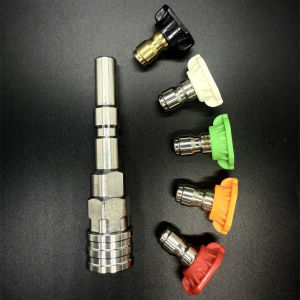 เครื่องฉีดน้ําแรงดันสูงอะแดปเตอร์โฟมปืนใหญ่อะแดปเตอร์สําหรับ Nilfisk KEW Cleaner Converter 1/4in Quick การเชื่อมต่อหัวฉีด