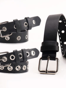 Rock Style Womens Belt Fake Leather Casual Decorative Hole Punching in Purple Black Yellow Pink for Jeans And Pants