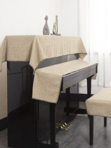 Classic Style Piano Cover Full Cover Simple Nordic Cover Cloth High-End Entry Lux Electric Piano Cover Chair Cover Dust Cover Half Cover
