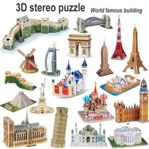 3D Puzzle World Attractions Build paper models of various tourist attractions around the world. Assemble the wonders of the world and make them collectibles