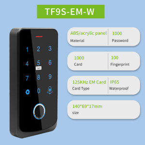 Access Control System IP67 Waterproof RFID EM Door Lock Opener Keypad Backlight Touch Screen Wiegand 26 34 Card Reader