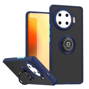 Tecno Spark 20 Pro Plus KJ7 Case Metal Ring Holder Silicone Bumper Matte Back Cover Hard Phone Case for Tecno Spark 20 Pro Plus