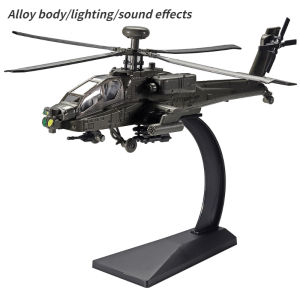 【WJ】 nơ dài Apache vũ trang mô hình trực thăng máy bay quân sự mô phỏng đúc khuôn Đồ chơi máy bay mô hình cho trẻ em Quà tặng