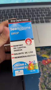 Siro SeeRabone – Bổ sung canxi và vitamin D3 giúp tăng cường phát triển hệ xương - Nhập Khẩu Pháp - 125ml