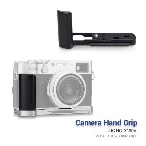JJC L Plate Bracket Aluminum Alloy Camera Hand Grip For FUJI Fujifilm X100VI Cameras Arca Type Quick Release Base&Three 1/4"-20 Hole