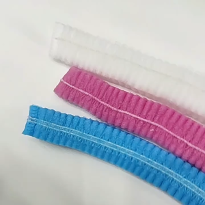 100pcs Disposable Dustproof Hair Net Caps Non Woven Fabric Plastic Sterile Security Protection Hat