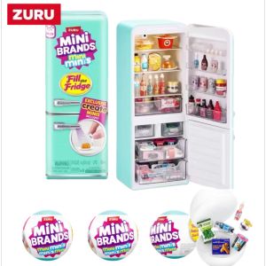 Bandai | New ZURU 5 Surprise Mini Brand Refrigerator Ball Series Blind Box Toys Mysterious Collection Mini Brands Fill the Fridge Brands